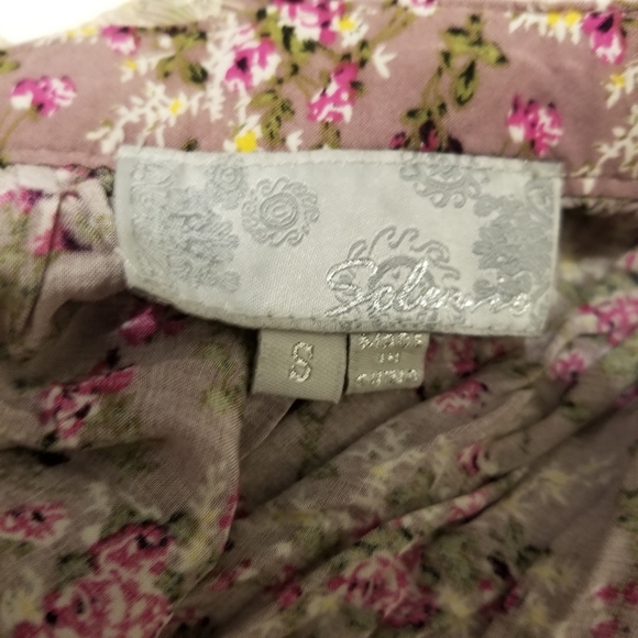 🌸Floral Skirt With Lace Size S - Picture 2 of 2